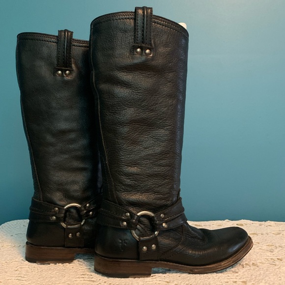 Frye Shoes - 🏍FRYE MAXINE TRAPUNTO harness boots. sz7